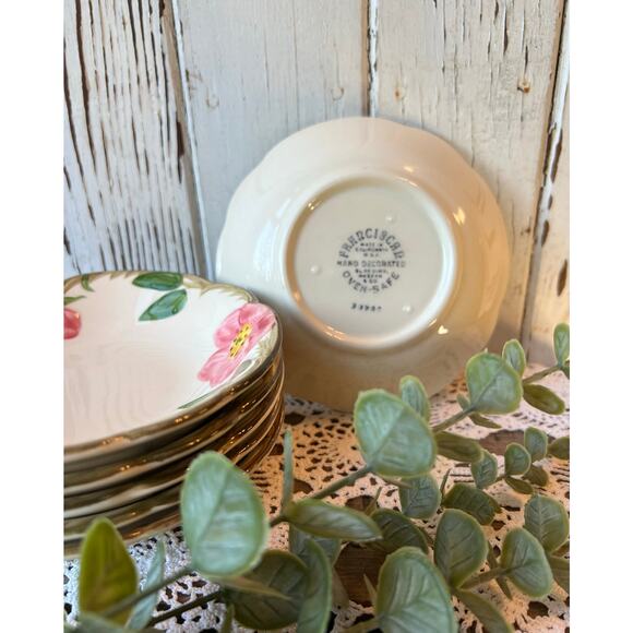 1950s Franciscan Gladding McBean berry bowls set of 6 - Picture 2 of 2